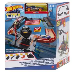 VM Kids : Hot Wheels City Coffret Extension Ville 10 Éléments avec 1 Voiture, HDN95