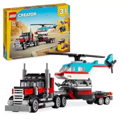 VM Kids : Lego Creator Camion Remorque avec Hélicoptère 31146