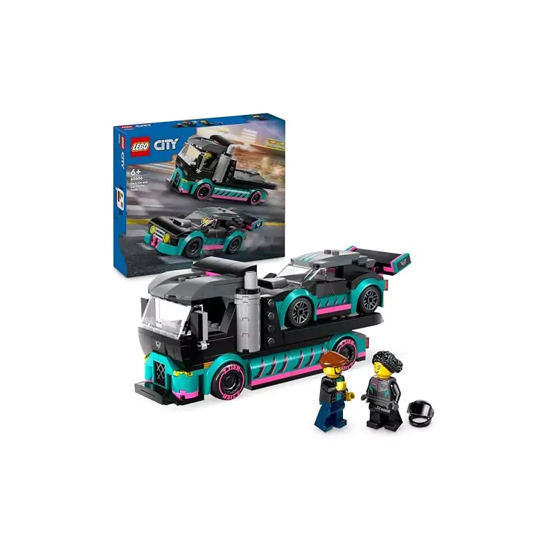 VM Kids : Lego City Voiture de Course & Camion Transport 60406