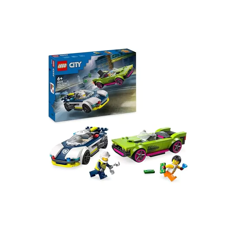 VM Kids : Lego City Course-Poursuite Police vs Super Voiture 60415