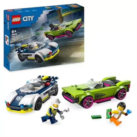 VM Kids : Lego City Course-Poursuite Police vs Super Voiture 60415