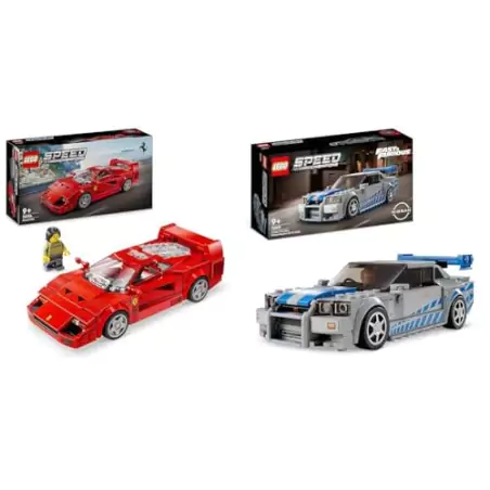 VM Kids : Lego Speed Champions Ferrari F40 & Nissan Skyline GT-R R34 76934 76917