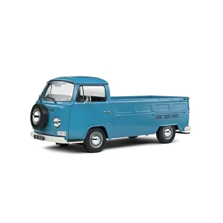 Marketplace : Volkswagen T2 Pick Up Blue Petrol 1968 - Solido - 1:18