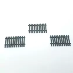 Barrière imitation bois – Diorama 3D Creative – Échelle 1/43 (41,2 x 23 x 2 mm)