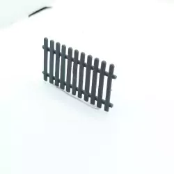 Barrière imitation bois – Diorama 3D Creative – Échelle 1/43 (41,2 x 23 x 2 mm)