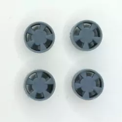 4 jantes Renault 19 16S – 3D Creative – Échelle 1/43 (Ø9 mm x 4 mm)