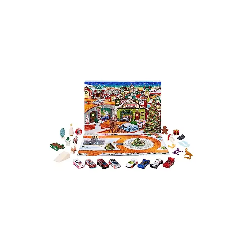 Noël 2025 : Hot Wheels - Calendrier de l’Avent 8 voitures et 16 accessoires