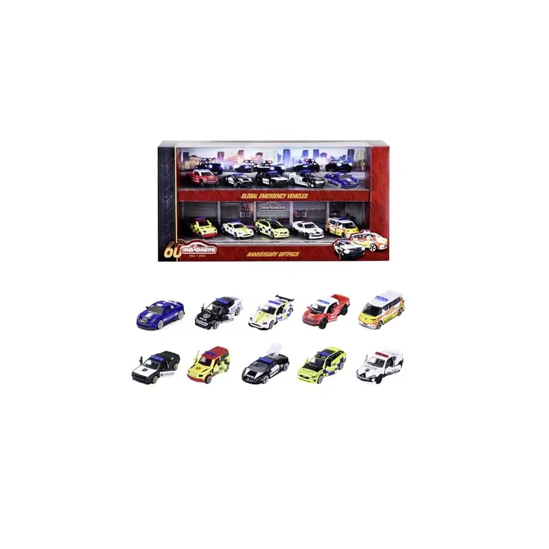 Noël 2025 : Majorette - Coffret Collection Premium 10 véhicules de secours