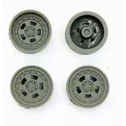 4 jantes Gotti ø20 mm - Résine - 1:18