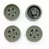 4 jantes Gotti ø20 mm - Résine - 1:18
