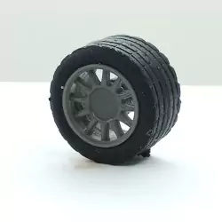 4 roues 12 rayons ø12.30 mm - Résine - 1:43