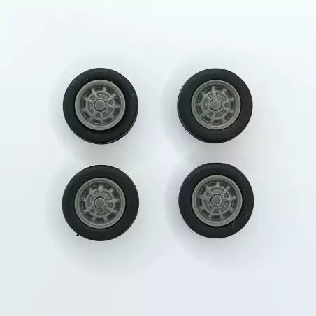 4 roues Renault 12 - Résine - 1:43