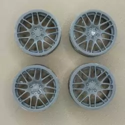 4 jantes ø30 mm - Résine - 1:18
