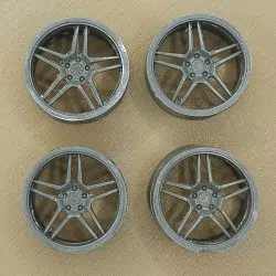 4 jantes 5 branches ø30 mm - Résine - 1:18