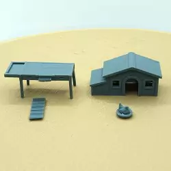 Diorama : Famille au poulailler - 27 pièces - 3D Creative - 1:43