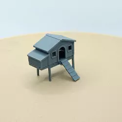 Diorama : Famille au poulailler - 27 pièces - 3D Creative - 1:43