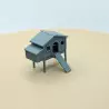 Diorama : Famille au poulailler - 27 pièces - 3D Creative - 1:43