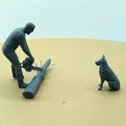 Diorama : Famille au poulailler - 27 pièces - 3D Creative - 1:43