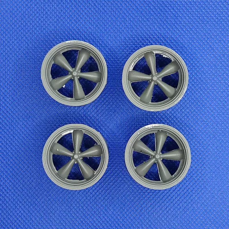 4 jantes 5 branches ø29 mm - Résine - 1:18