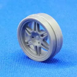 4 jantes 6 branches ø 28.50 mm - Résine - 1:18