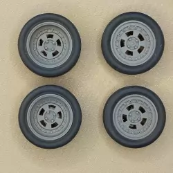4 jantes Gotti AV/AR ø 27.50 mm - Résine - 1:18