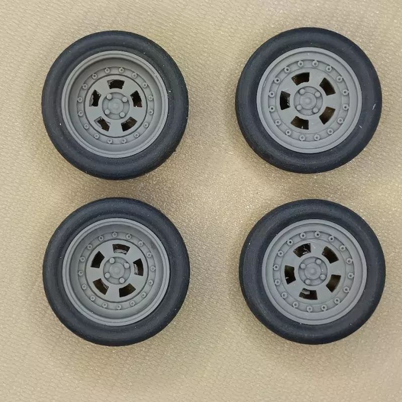 4 jantes Gotti AV/AR ø 27.50 mm - Résine - 1:18