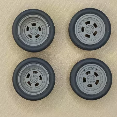 4 jantes Gotti AV/AR ø 27.50 mm - Résine - 1:18