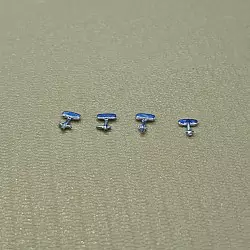 4 rétroviseurs intérieur 4 mm - Chromé - 1:43