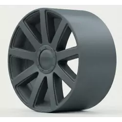 4 Jantes type Audi 9 branches - 3D CREATIVE (1254)