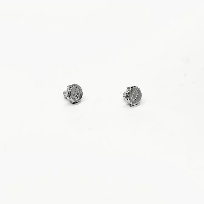 2 feux arrières ø 3.50 mm - White Metal Chromé - Artisans43 |Pièces...