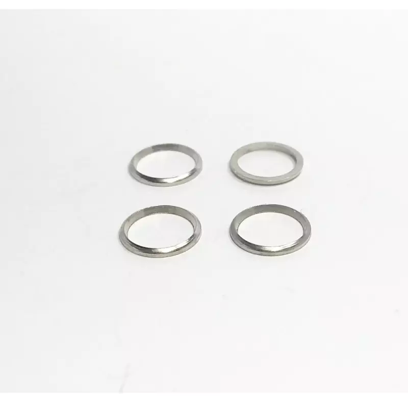 4 bagues "Forme" ø7.20 X 0.70 mm - Laiton Nickelé - CPC Production ...