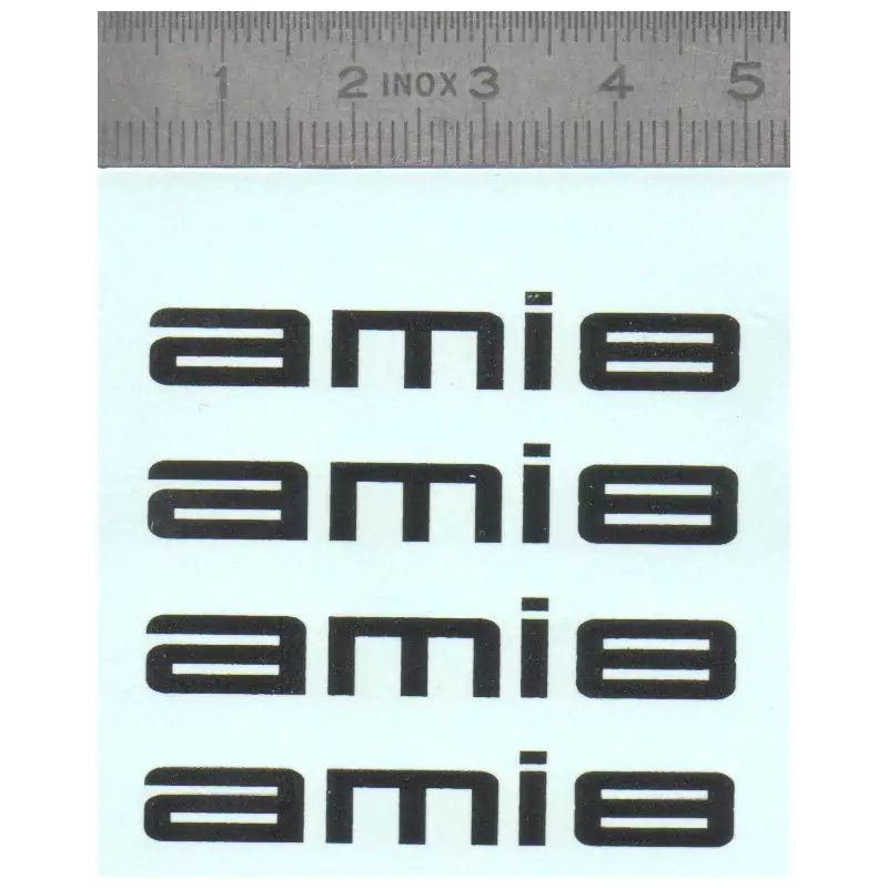 Décalcomanie - AMI8 - Citroën - Lot de 4