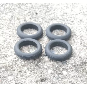 Pneus souples par 4 - ø intérieur 14mm - Ech. 1:43