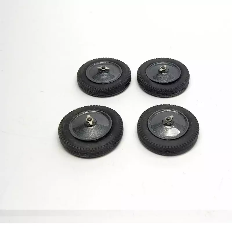 Roues X4 pour VOISIN C27 - Résine - Pneus souples - 1:43 |Pièces et...