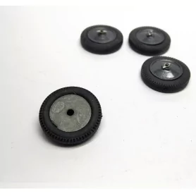 Roues X4 pour VOISIN C27 - Résine - Pneus souples - 1:43 |Pièces et...