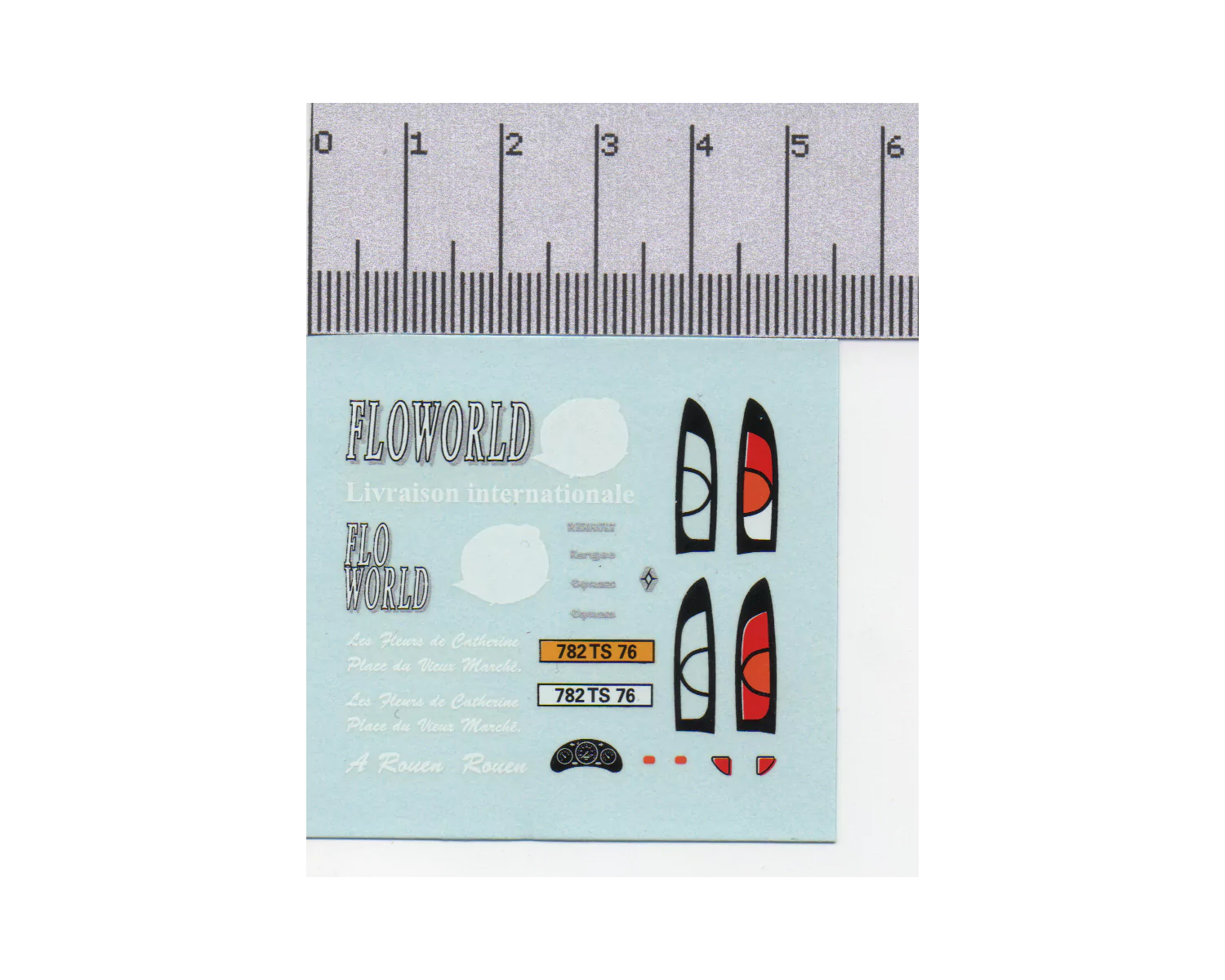Décalcomanie - renault Kangoo Service Publicitaire - 1:43