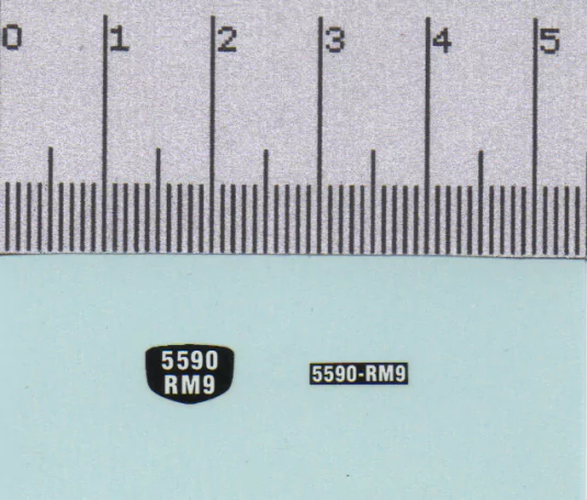 Décalcomanie - Plaque AV/AR 1939/1940 (RM9) - 1:43