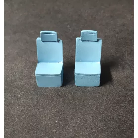 2 sièges Peugeot 806 Runabout - Résine - Bleu - Ech 1:43