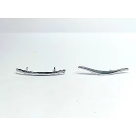 Pare-chocs - Peugeot 401 - White Metal + Chrome - 1:43 |Pièces et k...