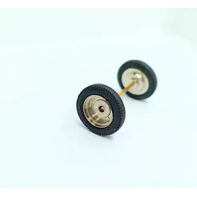 4 Pneus + Jantes Laiton - Ø 18 Mm - CPC Production