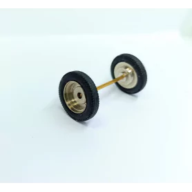 4 Pneus + Jantes Laiton - Ø 18 Mm - CPC Production