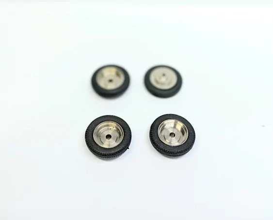 4 Pneus + Jantes Laiton - Ø 18 Mm - CPC Production