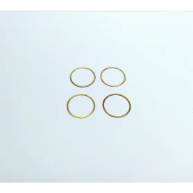 4 bagues ø17.50 mm - Ep. 0.50 mm - Laiton - CPC |Pièces et kits pou...