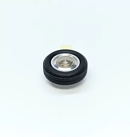 4 roues complètes ø15.50 mm - à monter - Laiton, alu et résine soup...