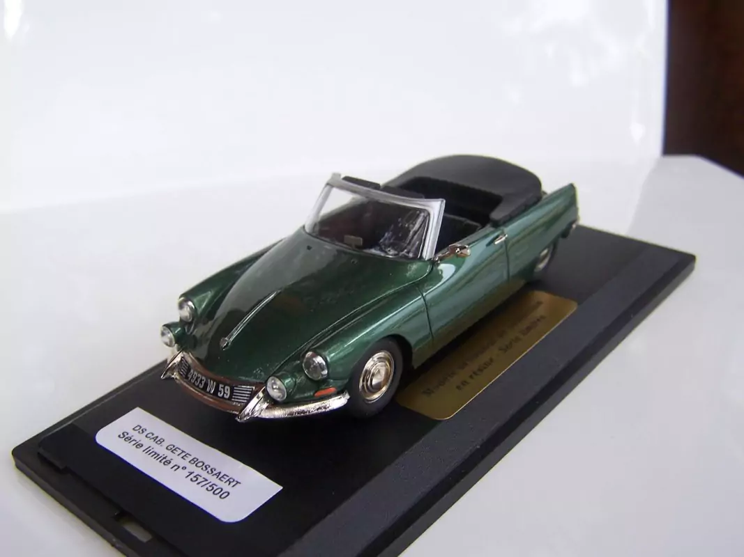 Citroën DS cab Gété Bossaert vert - Échelle 1:43ème - CLASSIQUES