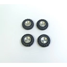 4 Pneus + Jantes Aluminium - Ø 25.80 Mm - CPC Production |Pièces et...