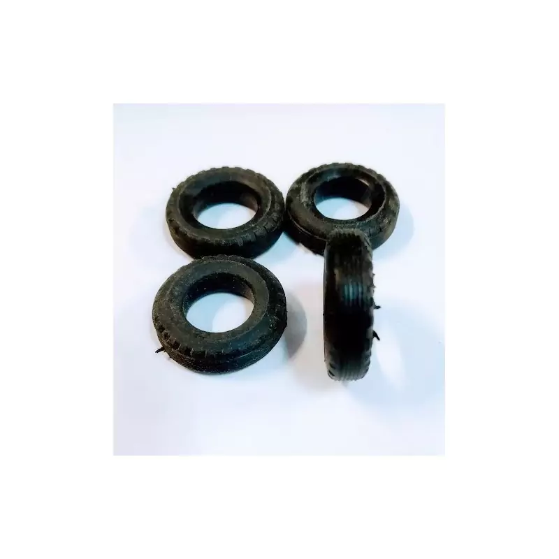 Pneus souples - Exterieur 2 cm - Intérieur 1 cm - Lot de 4