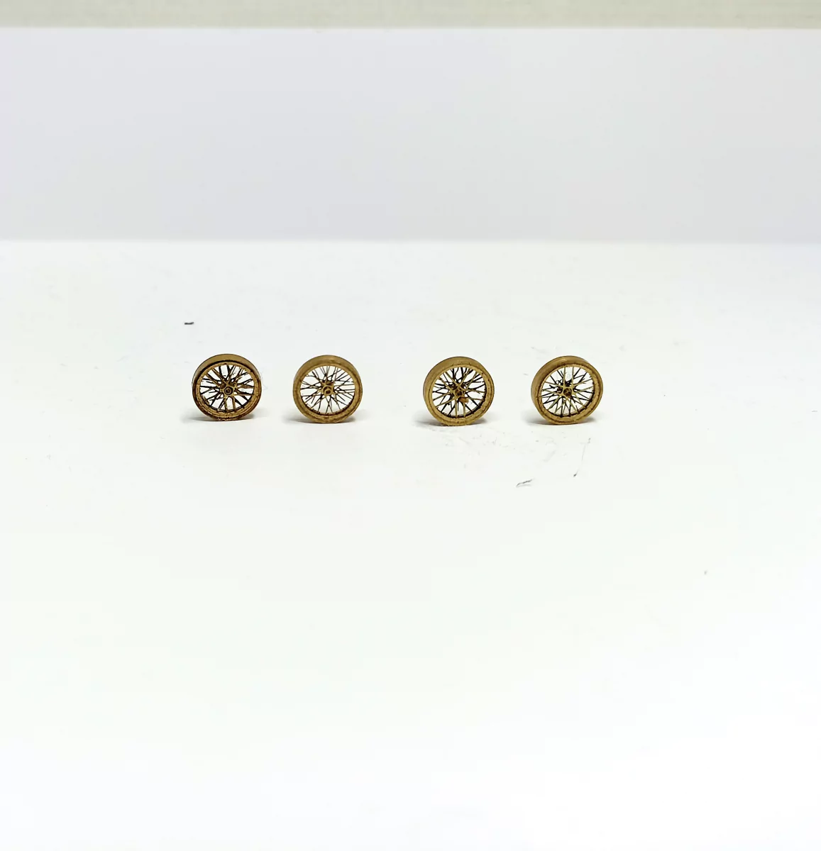 4 Jantes à rayon ø10 mm - Épaisseur 2 mm - Laiton - CPC