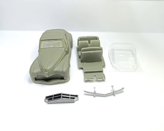 Carrosserie - Peugeot 203 Darl'Mat Cabriolet 1955 - Résine - 1:43