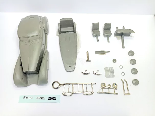Incomplet : Kit MERCEDES 540K Coupé Luxe 1939 - Résine - 1:43 |Pièc...